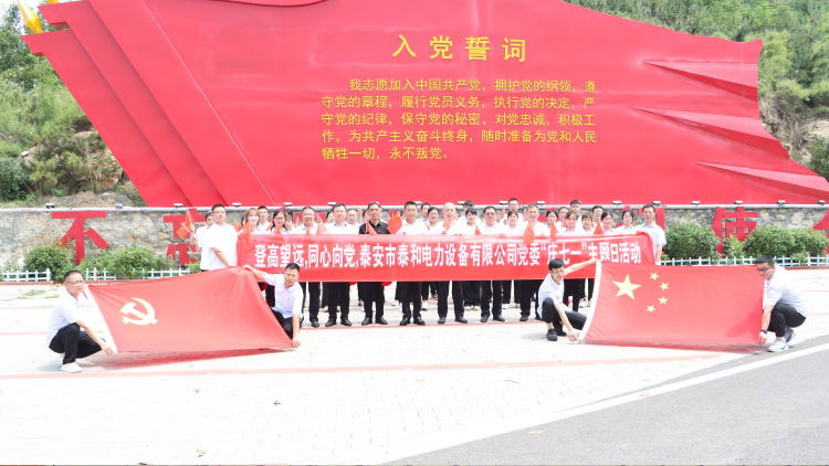 登高望遠 同心向黨”--泰和電力黨委慶“七一”主題黨日活動